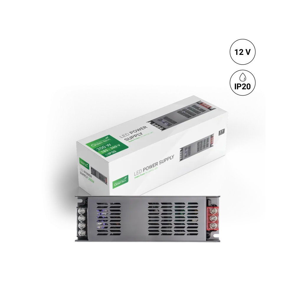 GREEN TECH LED power supply 200W | LED supplies | E-shop.si
