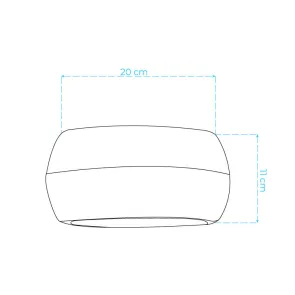GREEN TECH LED wall lamp Green Tech BOSTON, 6W, 3000K, IP65 - AB2811