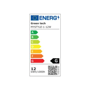 GREEN TECH LED magnetna svetilka MYSTYLE 12W, 3CCT, dim