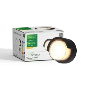 GREEN TECH LED zunanja zidna svetilka Green Tech ATLANTA, 6W, 3000K, IP65 - AB2882