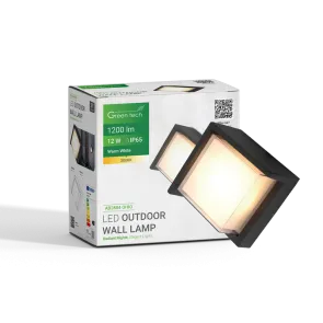 GREEN TECH LED outdoor wall lamp Green Tech OHIO, 12W, 3000K, IP65 - AB2884