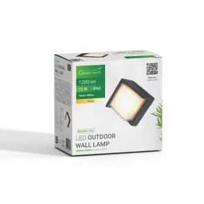 GREEN TECH LED outdoor wall lamp Green Tech OHIO, 12W, 3000K, IP65 - AB2884