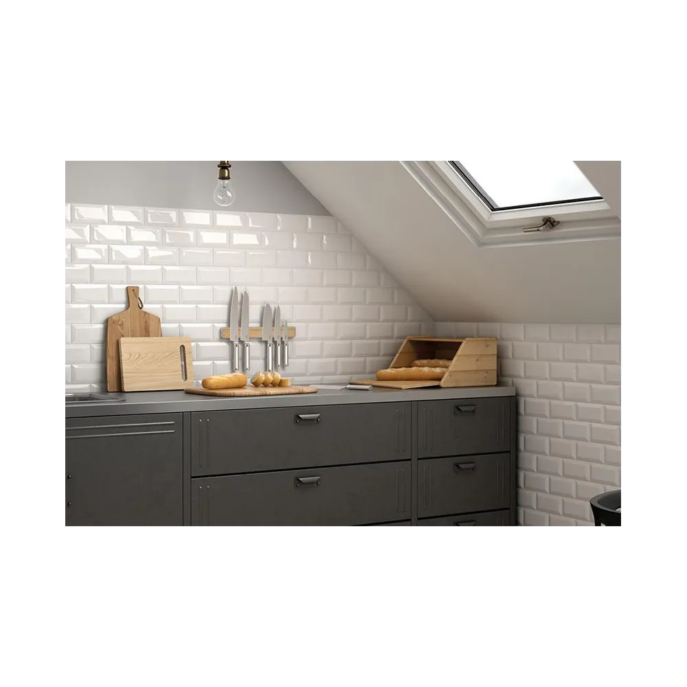 Metro White Gloss 10x20 | Kitchen Tiles | E-shop.si