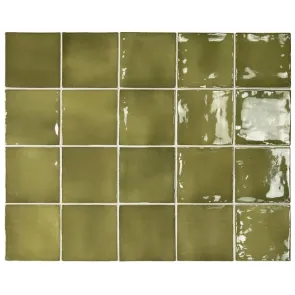 Manacor Basil Green 10x10 | Ceramic Tiles | E-shop.si
