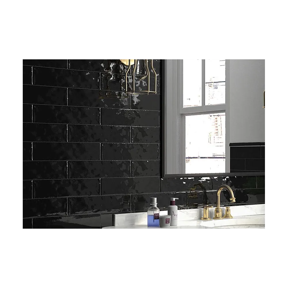 Cottage Black Gloss 7.5x15 | Ceramic Tiles | E-shop.si