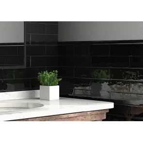 Cottage Black Gloss 7.5x15 | Ceramic Tiles | E-shop.si