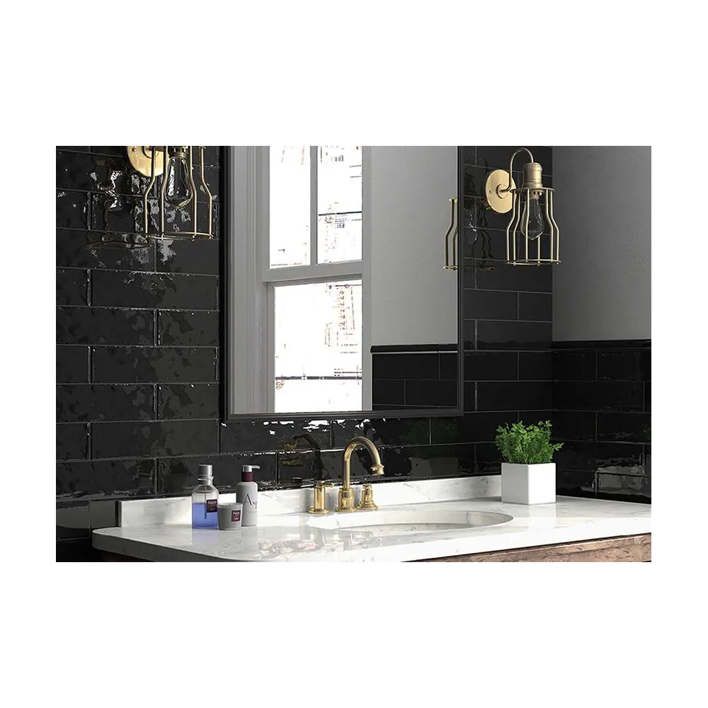 Cottage Black Gloss 7.5x30 | Ceramic tiles | E-shop.si