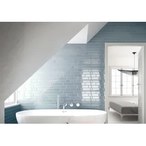Limit Bleu Clair gloss 6x25 | Ceramic Tiles | E-shop.si