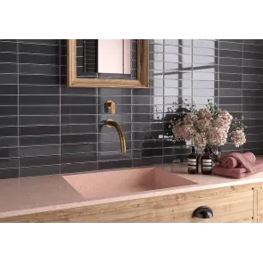 Limit Noir gloss 6x25 | Ceramic Tiles | E-shop.si