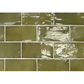 Manacor Basil Green 7x15 | Ceramic Tiles | E-shop.si