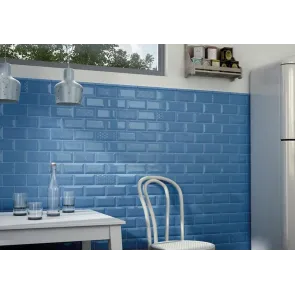 Metro Blue Gloss 7x15 | Ceramic Tiles | E-shop.si