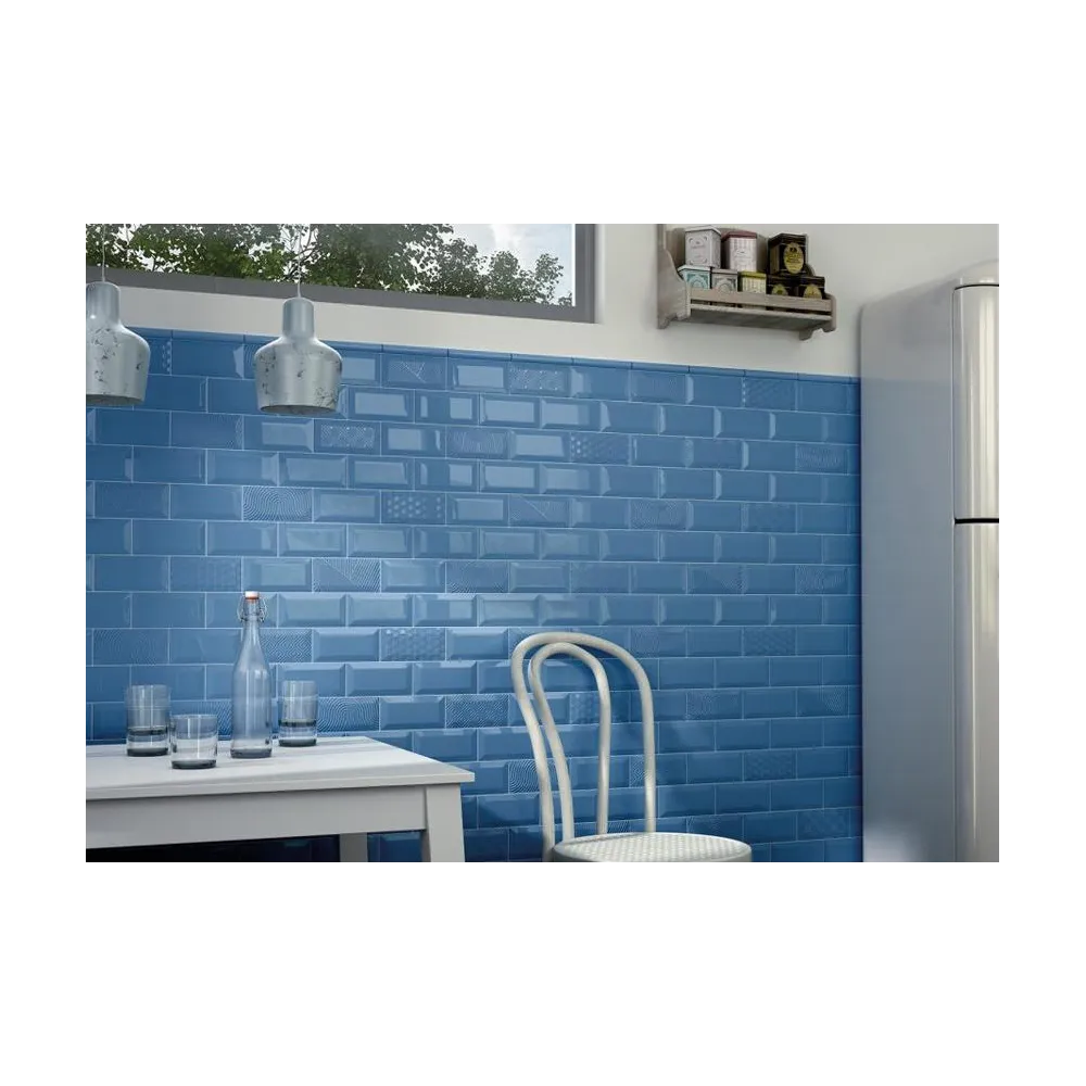 Metro Blue Gloss 7x15 | Ceramic Tiles | E-shop.si