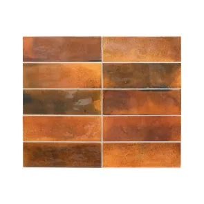 Hanoi Burnt Red 6.5x20 | Ceramic Tiles | E-shop.si