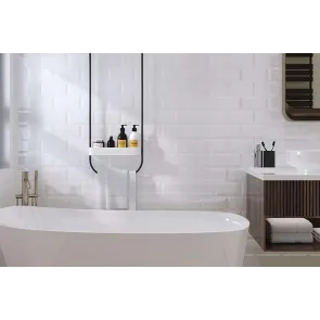 Metrotiles white mat 10x20 | Kitchen tiles | E-shop.si