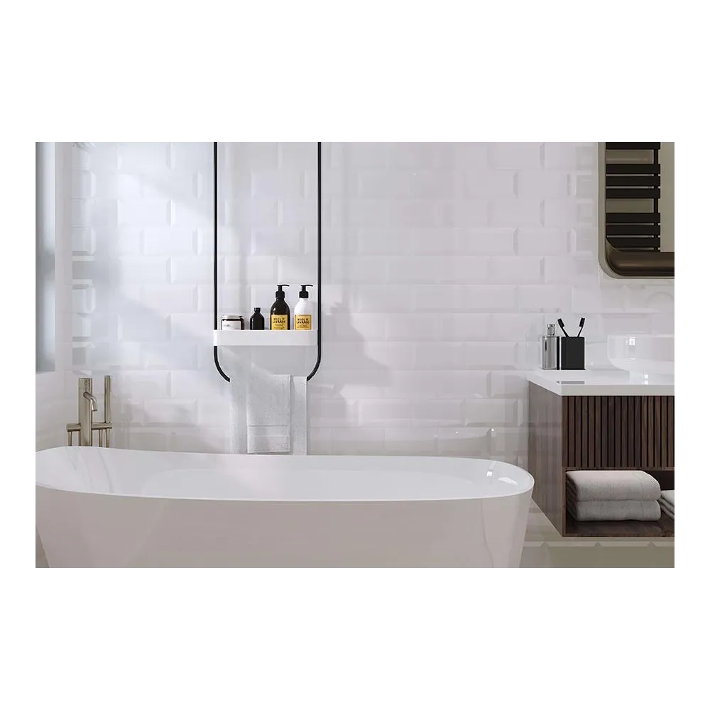 Metrotiles white mat 10x20 | Kitchen tiles | E-shop.si