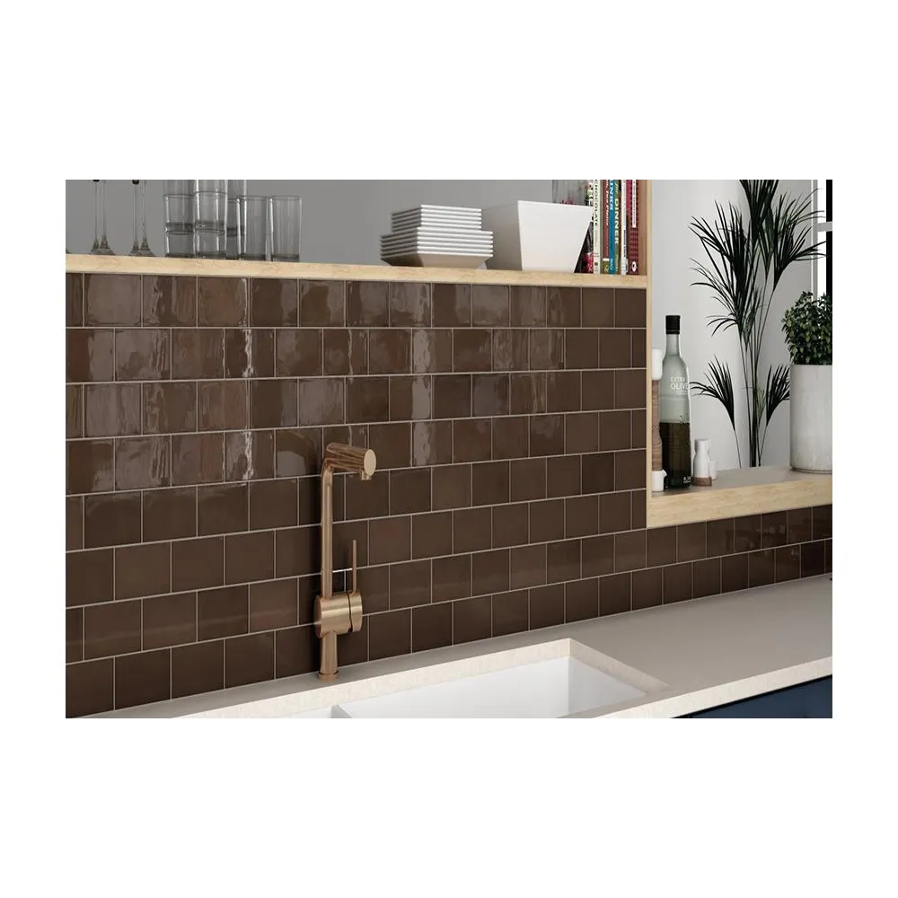 Village Walnut Brown Gloss 13.2x13.2 | Ploščice | E-shop.si