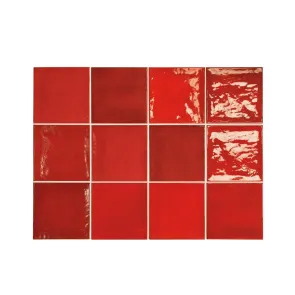 Village Volkanic Red Gloss 13,2x13,2 | Tiles | E-shop.si