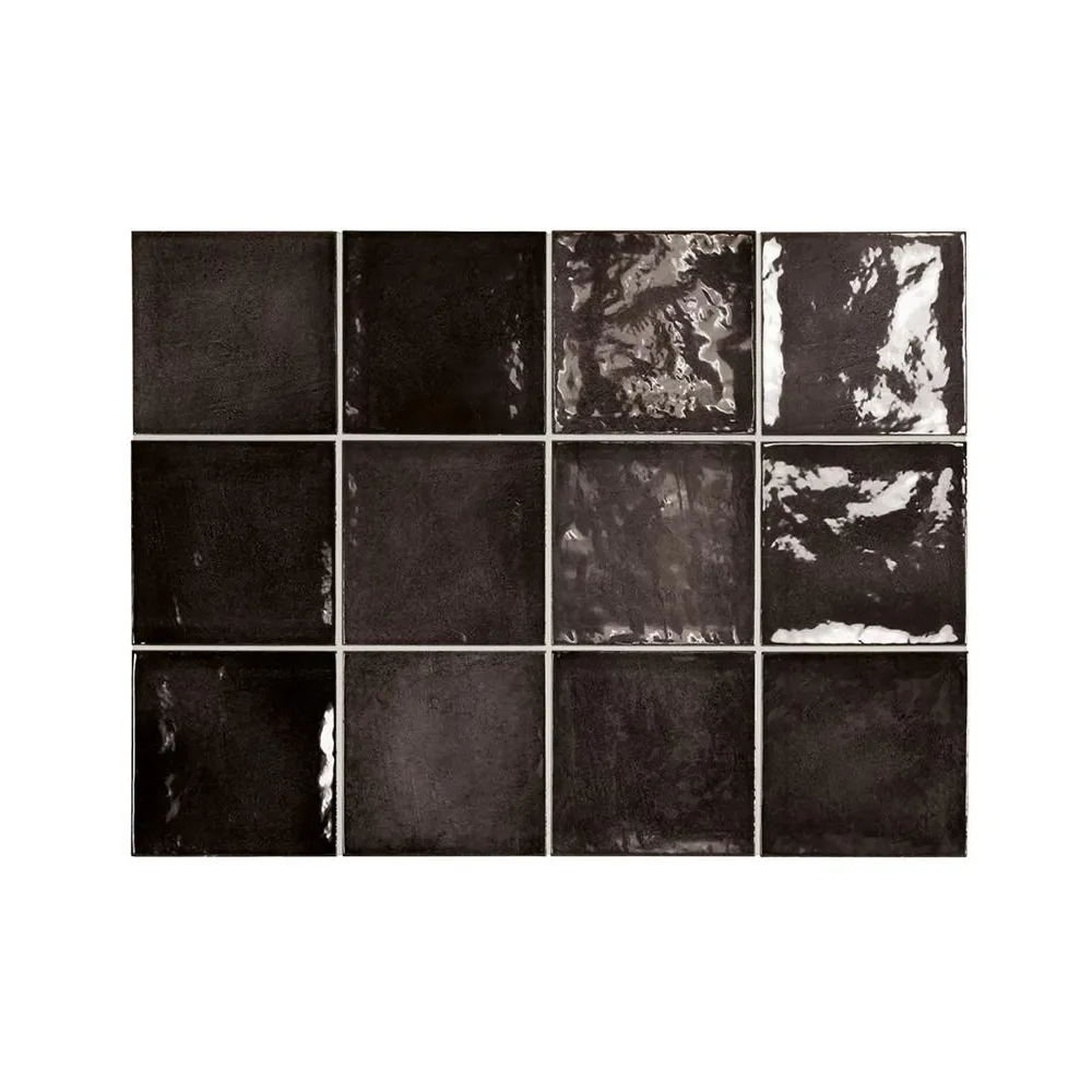 Village Black Gloss 13.2x13.2 cm | Ploščice | E-shop.si