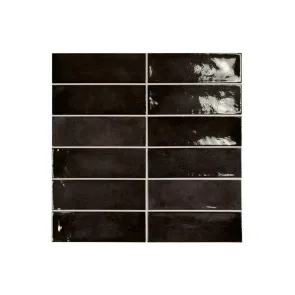 Village Black Gloss 6.5x20 | Keramične ploščice | E-shop.si