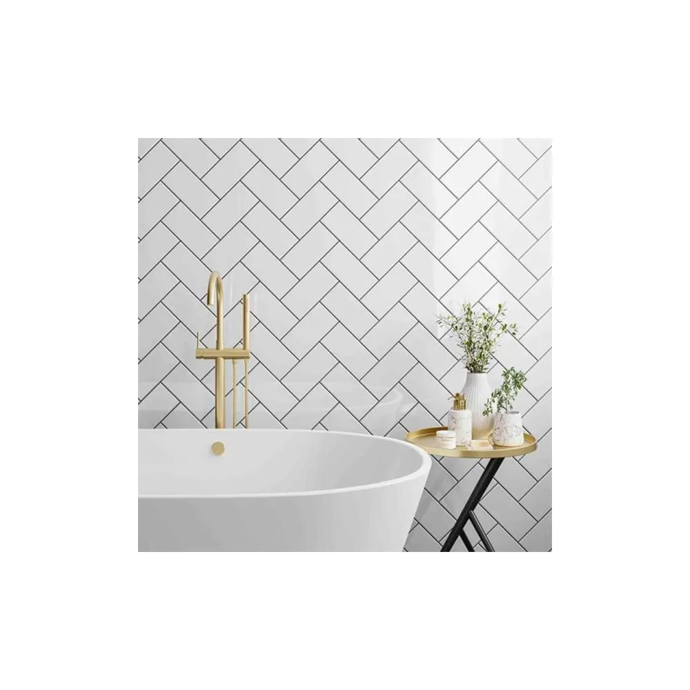Metrotiles Plane White Gloss 10x20 | Tiles | E-shop.si