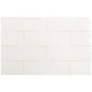 Kalma White 6x18.6 Gloss | Ceramic Tiles | E-shop.si