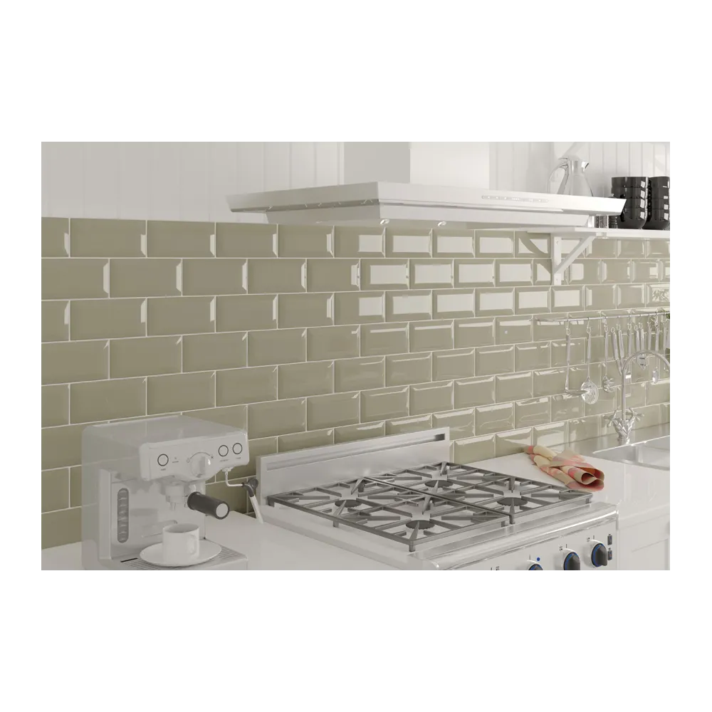 Metrotiles olive gloss 10x20 | Tiles | E-shop.si