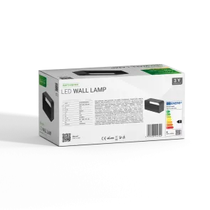 GREEN TECH LED wall lamp Green Tech 6W, 3000K, IP40, black color - B8070-6W-WW