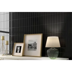 Costa Nova Black Gloss 5x20 | Ceramic Tiles | E-shop.si