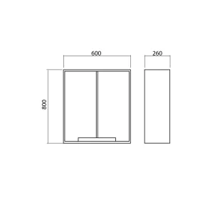 Quadro Wall-Mounted Cabinet | Bath Furniture | E-shop.si