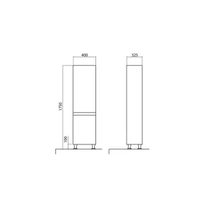 Akcent bath cabinet with basket | Bathroom | E-shop.si