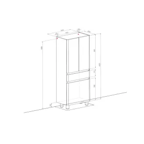 Akcent 60 cm White Cabinet | Bathroom Furniture | E-shop.si