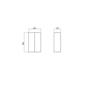 Akcent Wall-Mounted Cabinet | Bathroom Furniture | E-shop.si