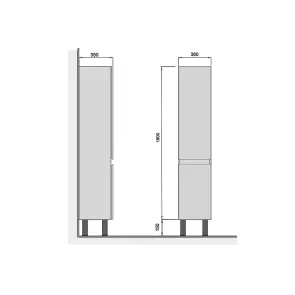 Palermo Wall/Floor Cabinet | Bathroom Cabinets | E-shop.si