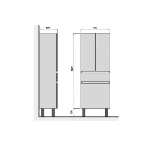 Palermo 66 Bathroom Cabinet | Bathroom Cabinet | E-shop.si
