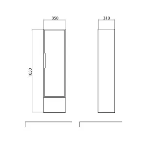 Edda Sevilija Wall Cabinet R | Bathroom Furniture | E-shop.si