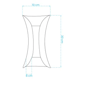 GREEN TECH LED zunanja zidna svetilka Green Tech 10W, 3000K, IP65, bela barva - B8991-10W-WW
