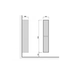 Omara Cubic stenska | Stenske omare | E-shop.si
