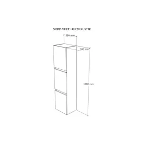 Nord 38 Rustik | Bathroom Cabinet | E-shop.si