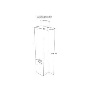 Lux 35 Wall Cabinet | Bathroom Cabinets | E-shop.si