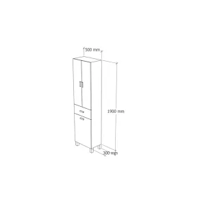Eco 50 Floor Cabinet | Floor Bathroom Cabinet | E-shop.si