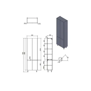 Leo 60 Floor-standing Cabinet | Bathroom Cabinets | E-shop.si