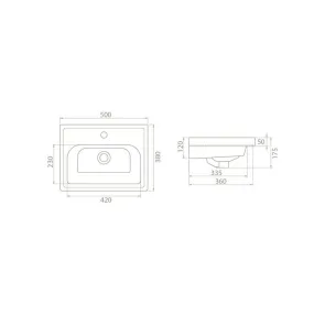Omega 50 talna omarica z umivalnikom | Kopalnice | E-shop.si