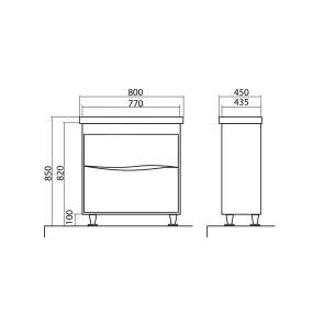 Alfa 80 Vanity | Bathroom Furniture | E-shop.si