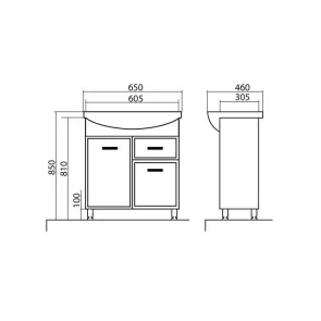 Omarica Dekor 65 | Kopalniška omarica | E-shop.si