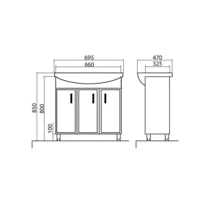 Dekor 70 floor-standing cabinet | Bath furniture | E-shop.si