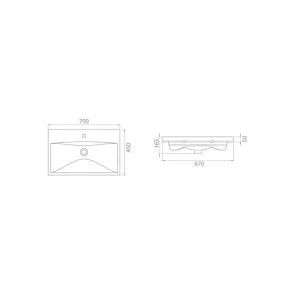 Elit 70 wall-mounted vanity with sink | Bathroom | E-shop.si