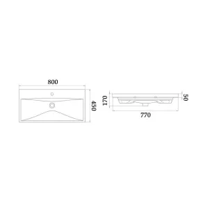 Elit 80 Wall-Mounted Vanity | Bathroom | E-shop.si