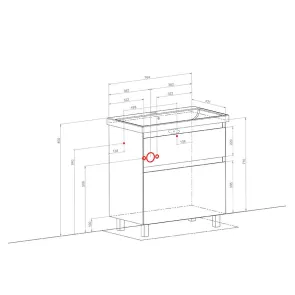 Elit 80 Floor-Standing Vanity | Bathrooms | E-shop.si