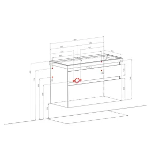 Elit 100 wall-mounted vanity | Bathroom | E-shop.si