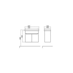 Omega 60 wall cabinet | Bathroom furniture | E-shop.si
